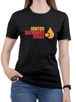 Camiseta Maio Amarelo Feminina blusa Juntos Salvamos Vidas