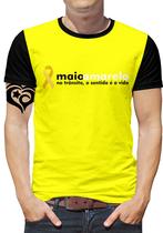 Camiseta Maio Amarelo Masculina Blusa Laço