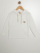 Camiseta Malha Capuz Infantil Para Menino - OFF WHITE Camiseta Malha Capuz Infantil Para Menino - OFF WHITE
