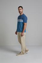 Camiseta Malha Comfort - Azul Noturno / Azul Royal Camiseta Malha Comfort - Azul Noturno / Azul Royal