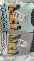 Camiseta malha estampada
