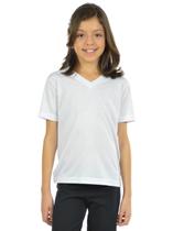 Camiseta Malha Fria Decote V Infantil Unissex Fenomenal (sem elasticidade)