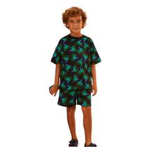 Camiseta Malha Las Palmas Preto Inverno Fábula