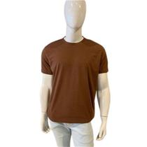 Camiseta malha listradinha (pa) marrom 109 aramis