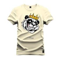 Camiseta Malha Premium Estampada Unissex King OF Panda