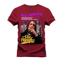 Camiseta Malha Premium Estampada Unissex Wiz Khalifa