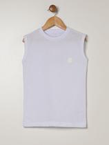 Camiseta Malha Regata Infantil Para Menino- BRANCO Camiseta Malha Regata Infantil Para Menino- BRANCO