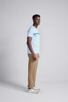 Camiseta Malha Slim Fit - Azul Claro Camiseta Malha Slim Fit - Azul Claro