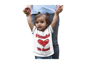 Camiseta Mamãe Te Amo Dia das Mães Branca