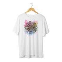 Camiseta Mandala Aquarela - Linha Zen