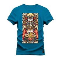 Camiseta Mandala Colors Plus Size Extra Grande 30.1 Penteada Estampa Dtf Premium