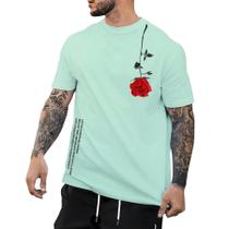 Camiseta Manfinity Homem Floral T-shirt 100% Algodão