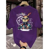 Camiseta Manfinity Rabbit Camisa Street Wear 100% Algodão T-Shirt Diverse Estilos Camiseta Manfinity Rabbit Camisa Street Wear 100% Algodão T-Shirt Diverse Estilos