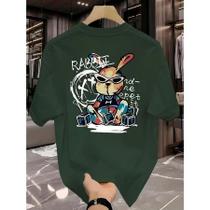 Camiseta Manfinity Rabbit Camisa Street Wear 100% Algodão T-Shirt Diverse Estilos Camiseta Manfinity Rabbit Camisa Street Wear 100% Algodão T-Shirt Diverse Estilos