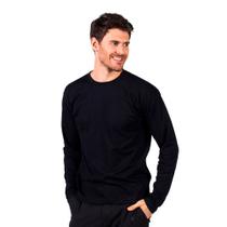 Camiseta Manga Comprida Basic Lisa - Polo Match