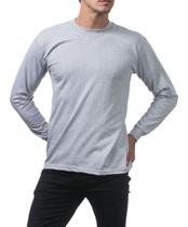 Camiseta Manga Comprida Básica Lisa Sem Estampa Camisa Blusa