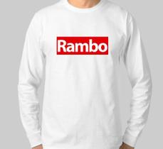 Camiseta Manga Comprida Rambo Sylvester Stallone Filme Série
