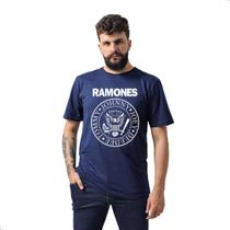 Camiseta Manga Curta Adulto Ramones TechMalhas Basica Estampada