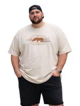 Camiseta Manga Curta Algodão Ecko Plus Size Masculina Cor:BegeTamanho:G2