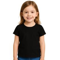 Camiseta Manga Curta Básica Infantil Menina Kyly Camiseta Manga Curta Básica Infantil Menina Kyly
