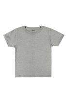 Camiseta Manga Curta Básica Infantil Menino Branco Elian - 51004