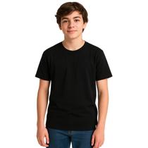 Camiseta Manga Curta Básica Juvenil Algodão Brandili