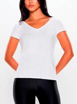 Camiseta Manga Curta Body For Sure 1299 Feminina Abertura Traseira Poliamida T. P/GG