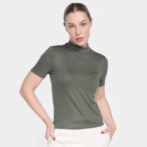 Camiseta Manga Curta Calvin Klein Gola Alta Feminina