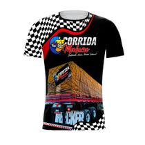 Camiseta Manga Curta Caminhoneiro Corrida Maluca