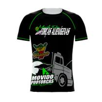 Camiseta Manga Curta Caminhoneiro Movido Por Forças Alienigenas Camiseta Manga Curta Caminhoneiro Movido Por Forças Alienigenas