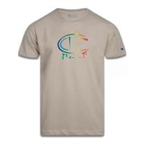 Camiseta Manga Curta Champion Mc C Rainbow Colors Caqui Camiseta Manga Curta Champion Mc C Rainbow Colors Caqui