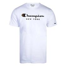Camiseta Manga Curta Champion Mc Script New York Branco Camiseta Manga Curta Champion Mc Script New York Branco