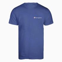 Camiseta Manga Curta Champion Mini Script Logo Ink Azul Camiseta Manga Curta Champion Mini Script Logo Ink Azul