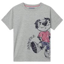 Camiseta Manga Curta Cinza Tigor