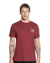 Camiseta Manga Curta Element The Chase E471A0788 Vinho