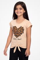 Camiseta Manga Curta Estampa Heart Infantil - Toys