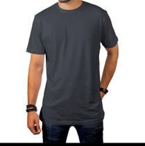 Camiseta manga curta gola redonda lisa masculina