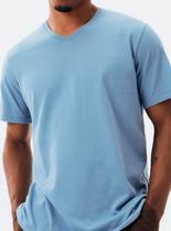 Camiseta Manga Curta Hering 022B Masculina Decote V World Algodão T. P/EXG
