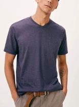 Camiseta Manga Curta Hering 022B Masculina Decote V World Algodão T. P/EXG