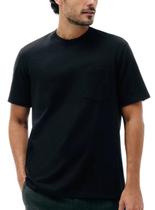 Camiseta Manga Curta Hering 4FBZ Masculina Com Bolso Super Cotton T. M/XXG