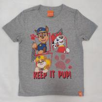 Camiseta Manga Curta Infantil Masculina Patrulha Canina Malwee Kids