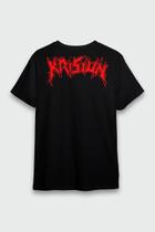 Camiseta Manga Curta Krisiun Black Force Domain Cor:PretoTamanho:G