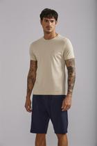 Camiseta Manga Curta Malha Básica Slim Fit - Crafit