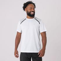 Camiseta Manga Curta Malha Texturizada Com Recortes Ombro E Lateral E Vivo Mais Liso Branco - Norton