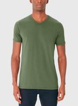 Camiseta Manga Curta Malwee 1000004422 Masculina Gola V Algodão T. P/XGG
