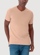 Camiseta Manga Curta Malwee 1000004422 Masculina Gola V Algodão T. P/XGG
