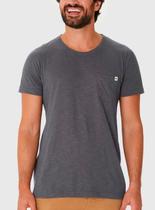 Camiseta Manga Curta Malwee 1000129615 Masculina Malha Rajada Algodão T. P/GG