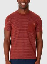 Camiseta Manga Curta Malwee 1000129624 Masculina Listrada Moletinho T. P/XGG