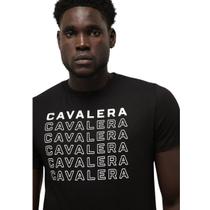 Camiseta Manga Curta Masculina Logo Outline Cavalera