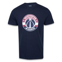 CAMISETA MANGA CURTA NBA WASHINGTON WIZARDS MARINHO MESCLA CINZA New Era